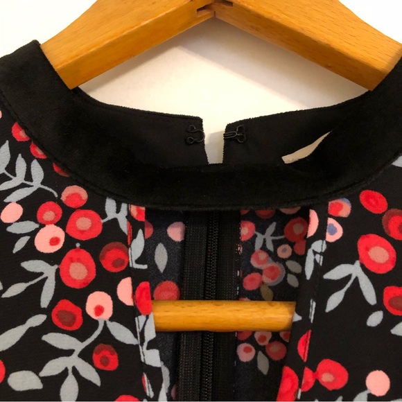 LOFT Black Floral Dress - Picture 6 of 7